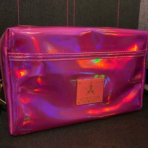 Pink Holo Makeup Bag